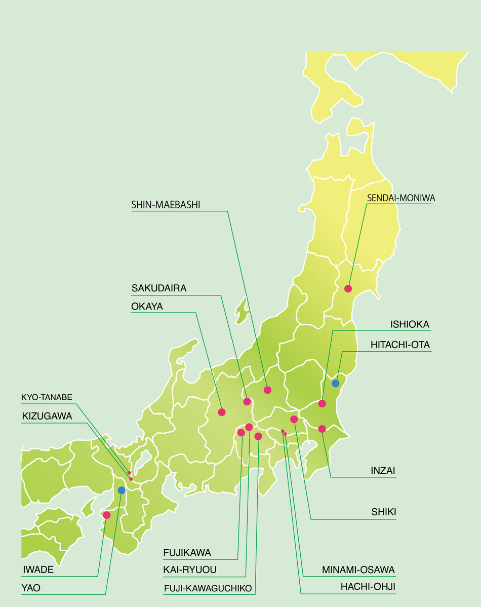 国内施設所在地マップ